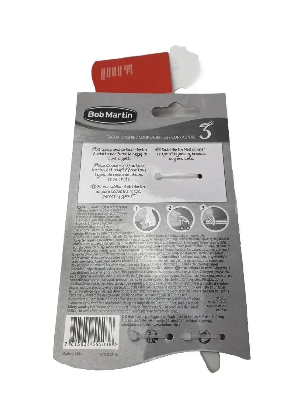 Bob Martin Dog Nail Clippers, Safe & Effective Pet Grooming Tool, New